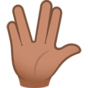🖖🏽 Emoji Saludo Vulcano: Tono De Piel Medio en JoyPixels 7.0.