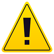 Émoji ⚠️ Symbole D’avertissement sur JoyPixels 7.0.