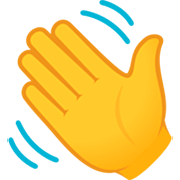 Emoji 👋 Mano Che Saluta su JoyPixels 7.0.