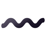 〰️ Emoji Travessão Ondulado na JoyPixels 7.0.