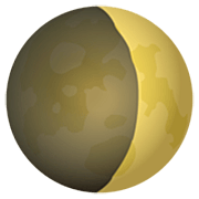 Emoji 🌒 Luna Crescente su JoyPixels 7.0.