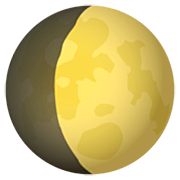 Emoji 🌔 Gibbosa Crescente su JoyPixels 7.0.
