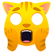 🙀 Emoji Gato Asustado en JoyPixels 7.0.