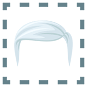 weißes Haar JoyPixels 7.0.