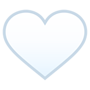 Emoji 🤍 Cuore Bianco su JoyPixels 7.0.