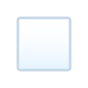 ◽ Emoji Cuadrado Blanco Mediano-pequeño en JoyPixels 7.0.