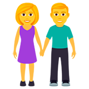 👫 Emoji Mann und Frau halten Hände JoyPixels 7.0.