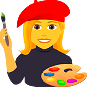 👩‍🎨 Emoji Artista Mujer en JoyPixels 7.0.