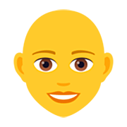 👩‍🦲 Emoji Mujer: Sin Pelo en JoyPixels 7.0.