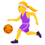 ⛹️‍♀️ Emoji Mujer Botando Un Balón en JoyPixels 7.0.