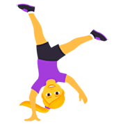 🤸‍♀️ Emoji Mujer Haciendo Voltereta Lateral en JoyPixels 7.0.