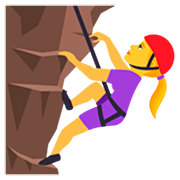 🧗‍♀️ Emoji Mulher Escalando na JoyPixels 7.0.