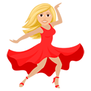 Mulher Dançando: Pele Morena Clara JoyPixels 7.0.
