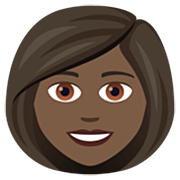 👩🏿 Emoji Mulher: Pele Escura na JoyPixels 7.0.