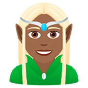 🧝🏾‍♀️ Emoji Elfa: Pele Morena Escura na JoyPixels 7.0.