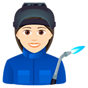 👩🏻‍🏭 Emoji Operária: Pele Clara na JoyPixels 7.0.