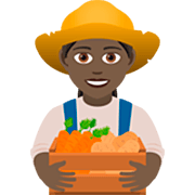 👩🏿‍🌾 Emoji Agricultora: Tono De Piel Oscuro en JoyPixels 7.0.