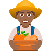 👩🏾‍🌾 Emoji Agricultora: Tono De Piel Oscuro Medio en JoyPixels 7.0.