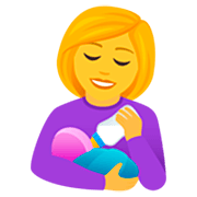 Emoji 👩‍🍼 Donna Che Allatta su JoyPixels 7.0.