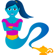 🧞‍♀️ Emoji weiblicher Flaschengeist JoyPixels 7.0.