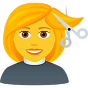Frau beim Haareschneiden JoyPixels 7.0.
