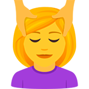 💆‍♀️ Emoji Mulher Recebendo Massagem Facial na JoyPixels 7.0.