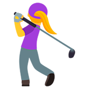 🏌️‍♀️ Emoji Mujer Jugando Al Golf en JoyPixels 7.0.