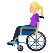 👩🏼‍🦽 Emoji Mulher Em Cadeira De Rodas Manual: Pele Morena Clara na JoyPixels 7.0.