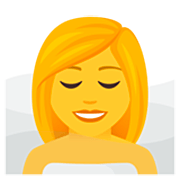 🧖‍♀️ Emoji Frau in Dampfsauna JoyPixels 7.0.