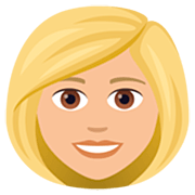 👩🏼 Emoji Frau: mittelhelle Hautfarbe JoyPixels 7.0.