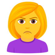 🙎‍♀️ Emoji Mulher Fazendo Bico na JoyPixels 7.0.