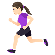 Mujer Corriendo: Tono De Piel Claro JoyPixels 7.0.