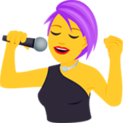 Emoji 👩‍🎤 Cantante Donna su JoyPixels 7.0.