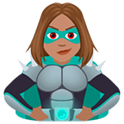 🦹🏽‍♀️ Emoji Supervilã: Pele Morena na JoyPixels 7.0.
