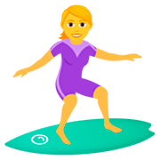 Emoji 🏄‍♀️ Surfista Donna su JoyPixels 7.0.