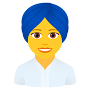 👳‍♀️ Emoji Frau mit Turban JoyPixels 7.0.