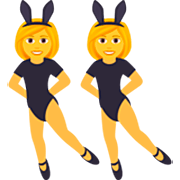 👯‍♀️ Emoji Mujeres Con Orejas De Conejo en JoyPixels 7.0.