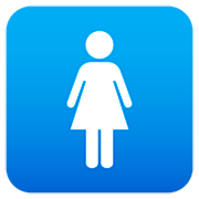 Emoji 🚺 Simbolo Del Bagno Delle Donne su JoyPixels 7.0.