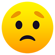 😟 Emoji Rosto Preocupado na JoyPixels 7.0.