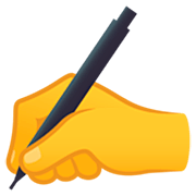 ✍️ Emoji Escrevendo à Mão na JoyPixels 7.0.