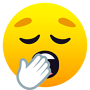 🥱 Emoji Rosto Bocejando na JoyPixels 7.0.