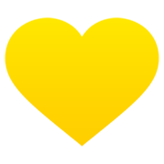 Émoji 💛 Cœur Jaune sur JoyPixels 7.0.