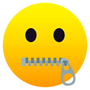 Emoji 🤐 Faccina Con Bocca Con Cerniera su JoyPixels 7.0.