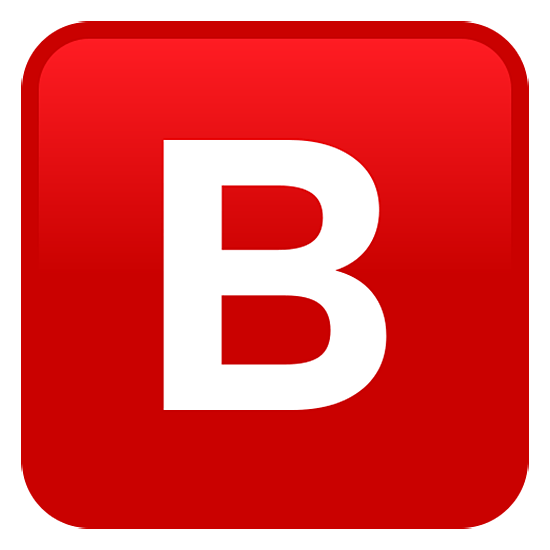 🅱️ Emoji B Button (Blood Type): copy emoticon code, emoji meaning