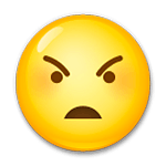 😠 Emoji Rosto Zangado na LG G3.