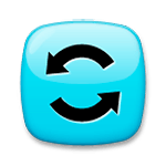🔄 Emoji kreisförmige Pfeile gegen den Uhrzeigersinn LG G3.