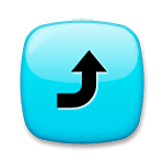 Emoji ⤴️ Freccia Curva In Alto su LG G3.