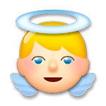 👼 Emoji Bebé ángel en LG G3.