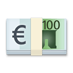 Emoji 💶 Banconota Euro su LG G3.