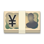Emoji 💴 Banconota Yen su LG G3.